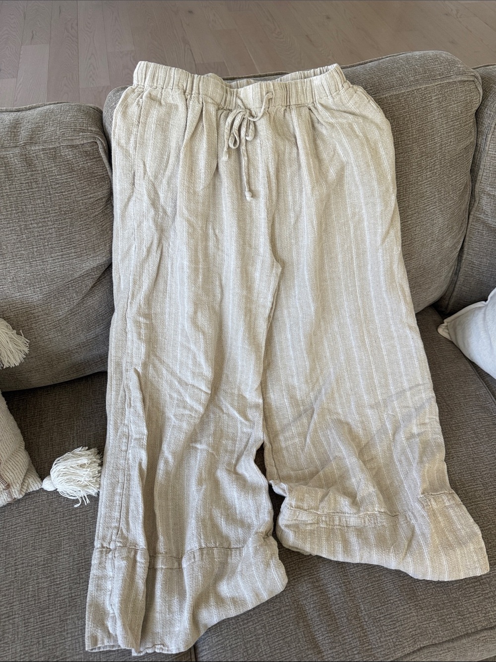 YFB linen wide leg pants